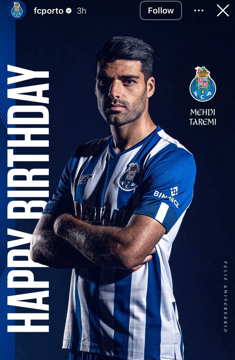 پورتو تولد طارمی را تبریک گفت +عکس