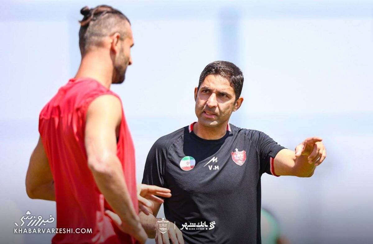 تمرین مهاجمان پرسپولیس زیر نظر متخصصترین مربی تیم +عکس