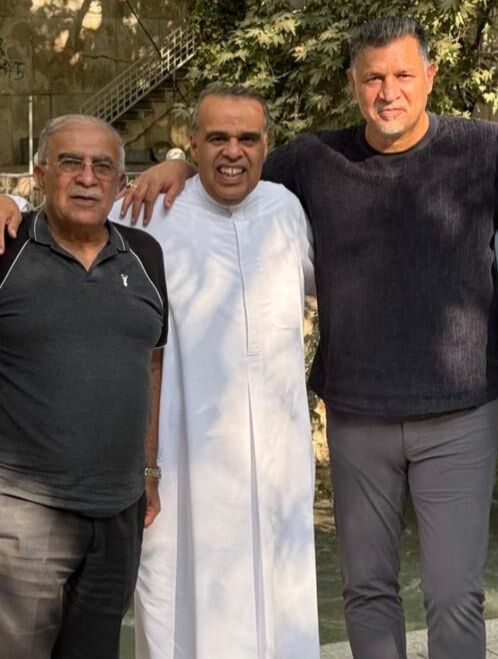 عکس یادگاری علی دایی با خاصترین بازیکن فوتبال ایران