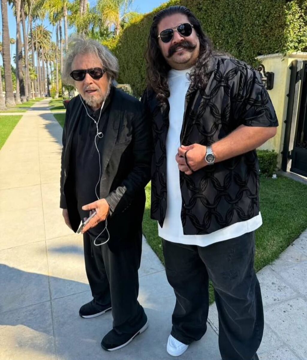 عکس| دیدار هنرمند استقلالی با آلپاچینو