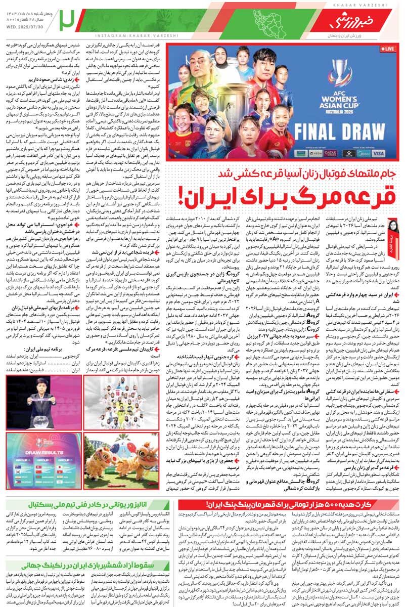 نوشدارو بعد از شکست در نقلوانتقالات/ روزنامه خبرورزشی را رایگان بخوانید