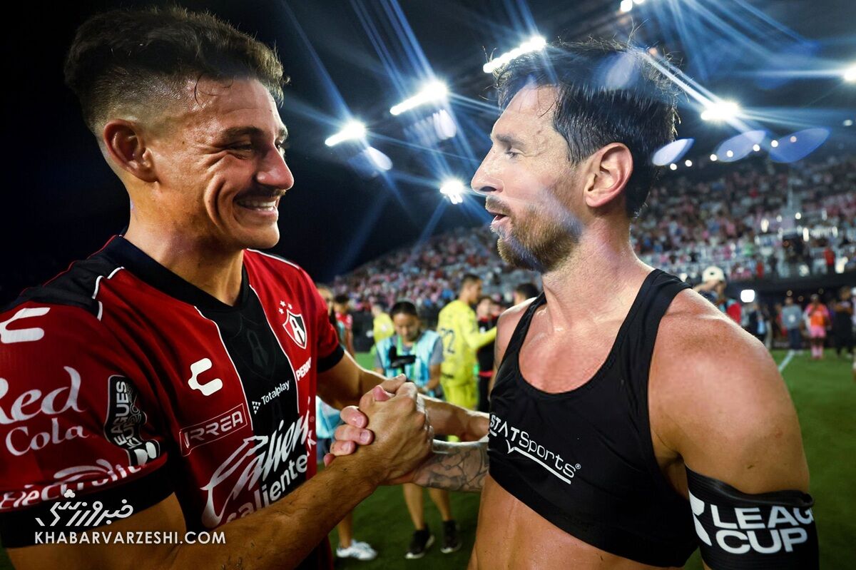 شادی جنجالی مسی در چهره حریف/ فقط سکوت کردم، چون اون مسیه! +عکس