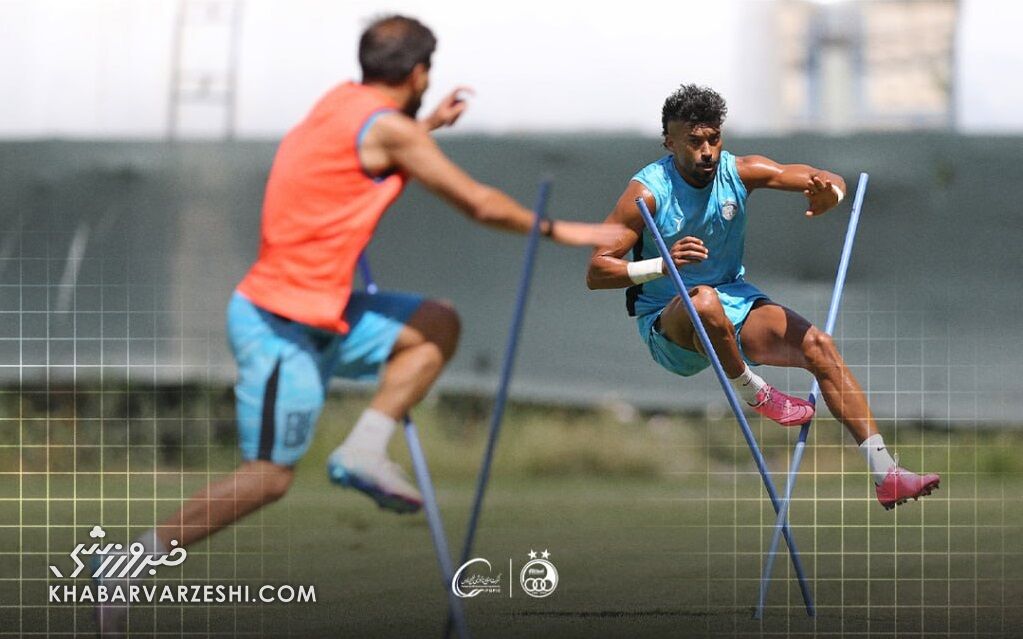 تمرینات تکاوری بازیکنان استقلال برای تراکتور +تصاویر