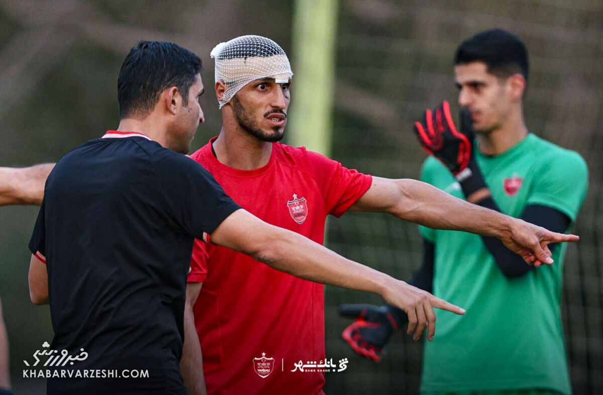 مهاجم پرسپولیس با چهره ترسناک! +عکس