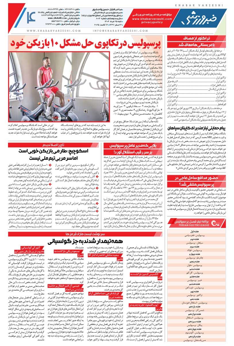 حرفهای مجازی حرف هواداران نیست/ روزنامه خبرورزشی را رایگان بخوانید