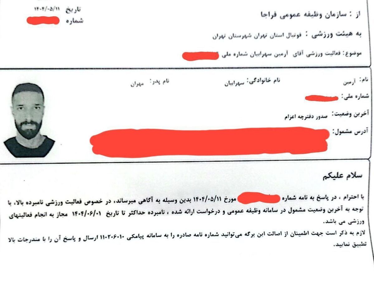 جدایی زودهنگام از جمع آبی‌ها؛ مدافع استقلال رسما سرباز شد +سند