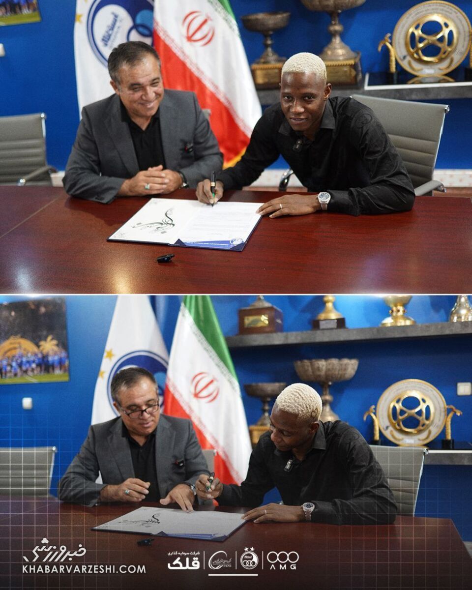 موسی جنپو و یاسر آسانی رسماً استقلالی شدند/ ثبت اولین عکس با پیراهن آبی +عکس