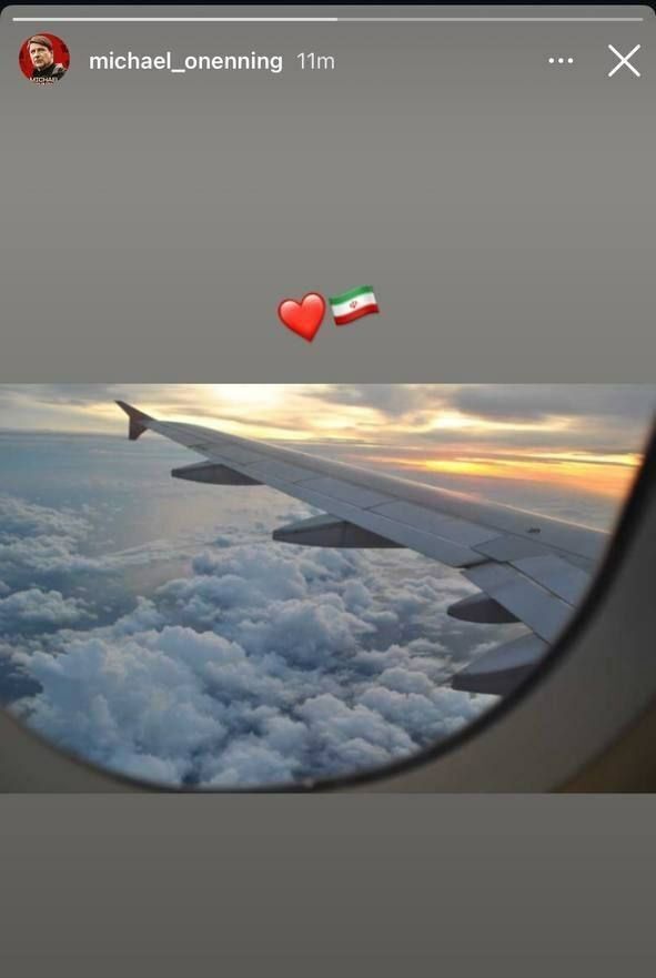 مربی خارجی پرسپولیس در مسیر ایران +عکس