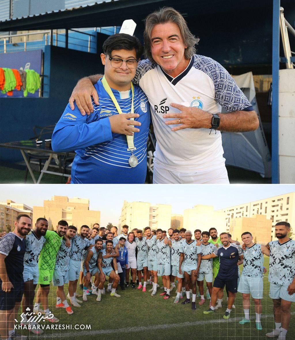 بازگشت ویژه به استقلال/ کریخوانی با پیراهن آبی و عدد ۴ +عکس