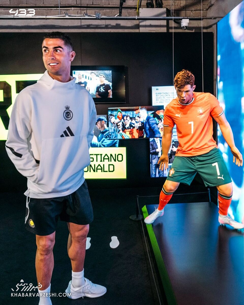 بازدید کریستیانو رونالدو از موزه CR7 در هنگکنگ