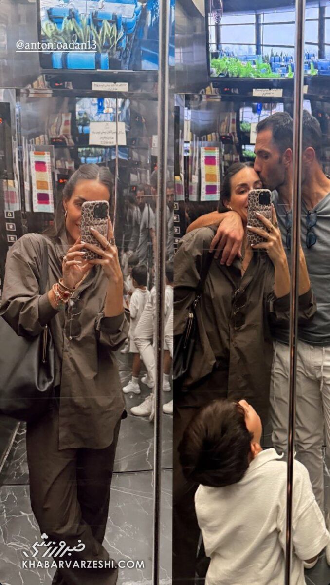 عکس جدید آنتونیو آدان و همسرش در ایران/ دروازهبان استقلال بر بام تهران +ویدیو