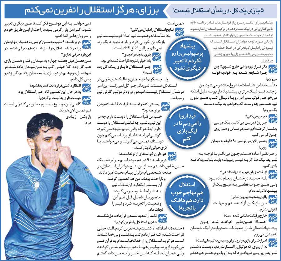 خبرورزشی‌گردی| استقلال را نفرین کنم؟ هرگز/ حتی پیشنهاد پرسپولیس را هم رد کردم!