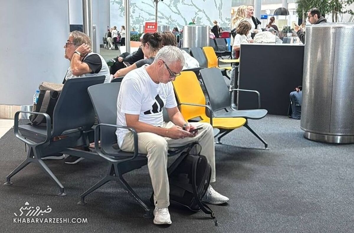 ژوزه مورینیو در فرودگاه استانبول