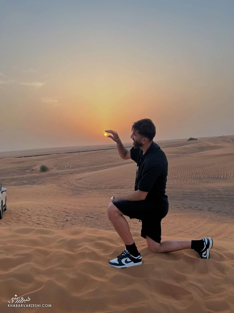 ترفند بیرانوند برای فراموشی تلخیها +عکس