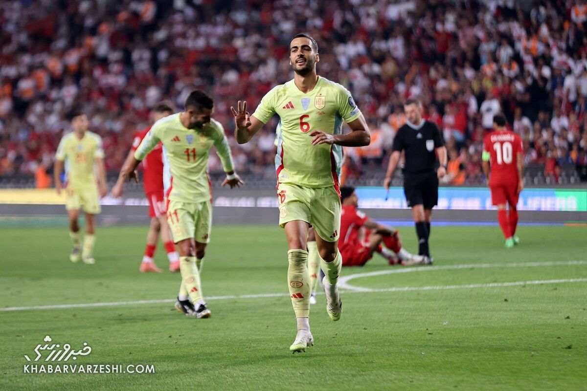 زلزله قهرمان یورو در مقدماتی جام جهانی/ اسپانیا، ترکیه را قورت داد!