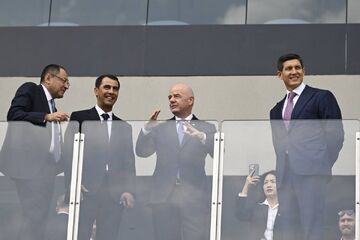 بازدید رئیس فیفا از ورزشگاه فینال کافا بین ایران و ازبکستان در تاشکند