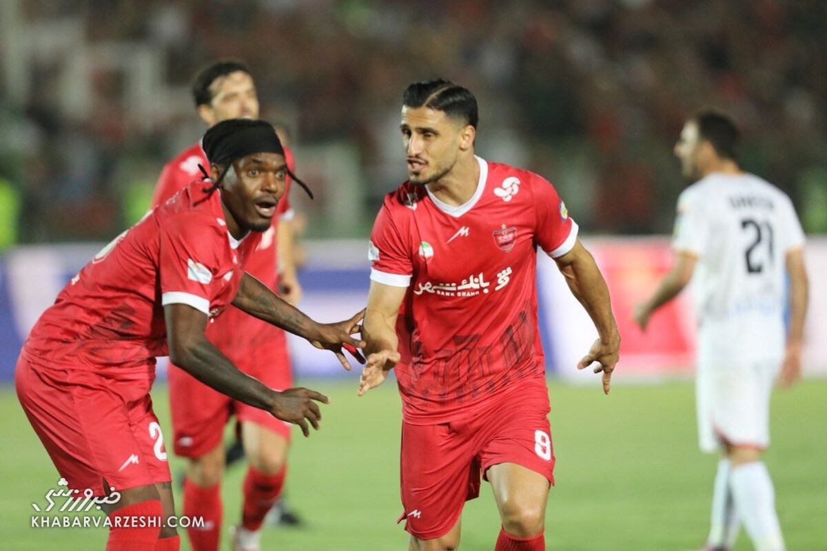 ویدیو| گل اول پرسپولیس به فولاد/ همکاری مشترک بیفوما و علیپور جواب داد
