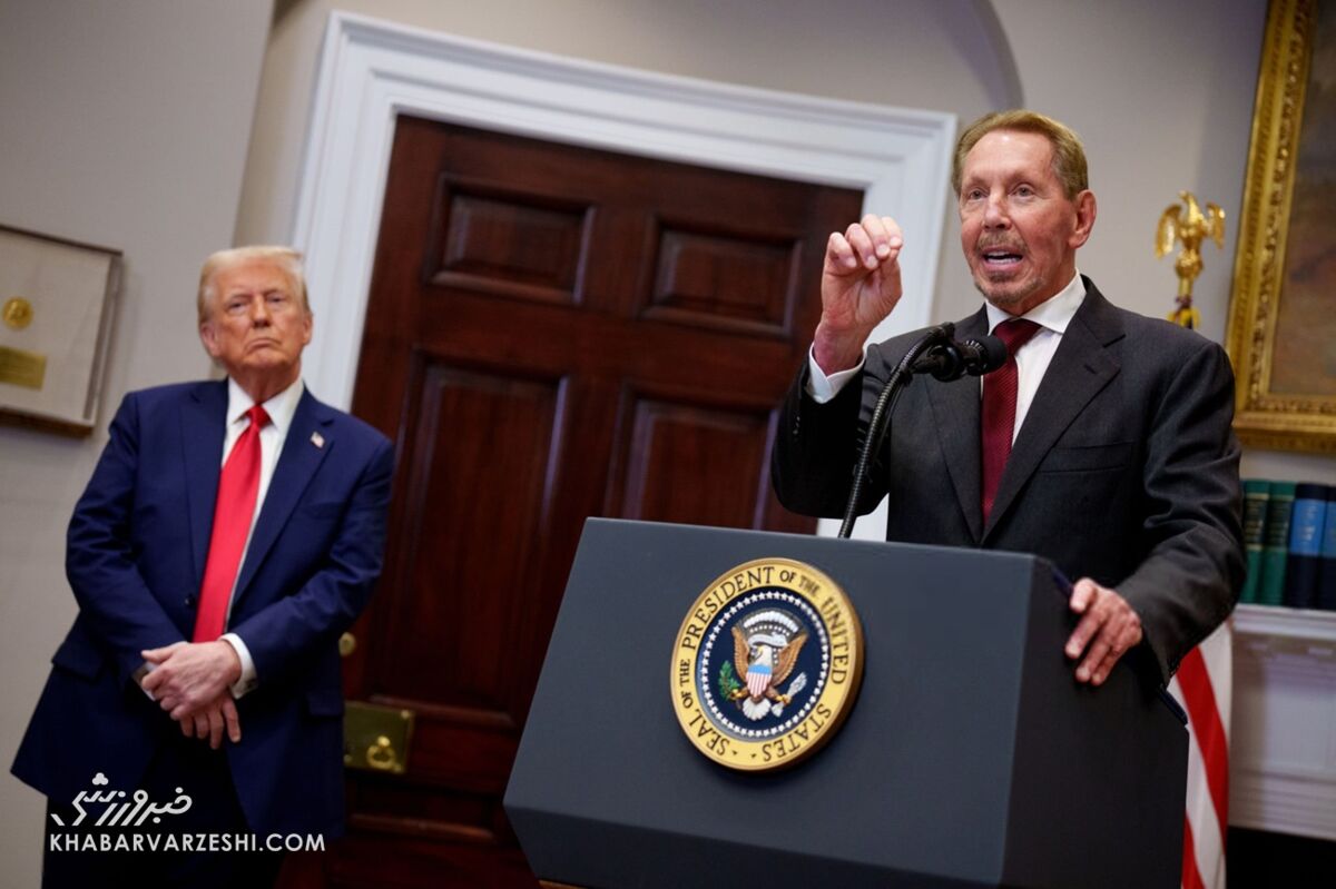 لری الیسون و دونالد ترامپ در کاخ سفید