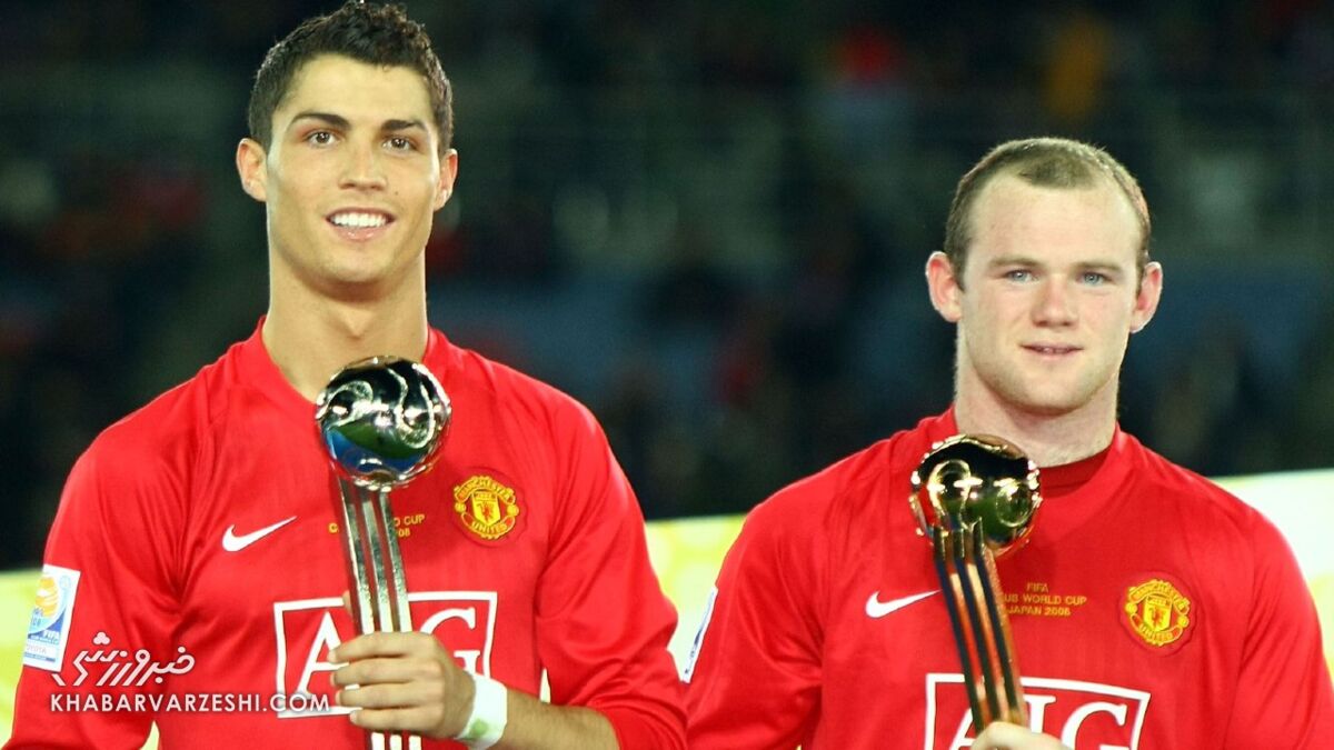 وین رونی و کریستیانو رونالدو