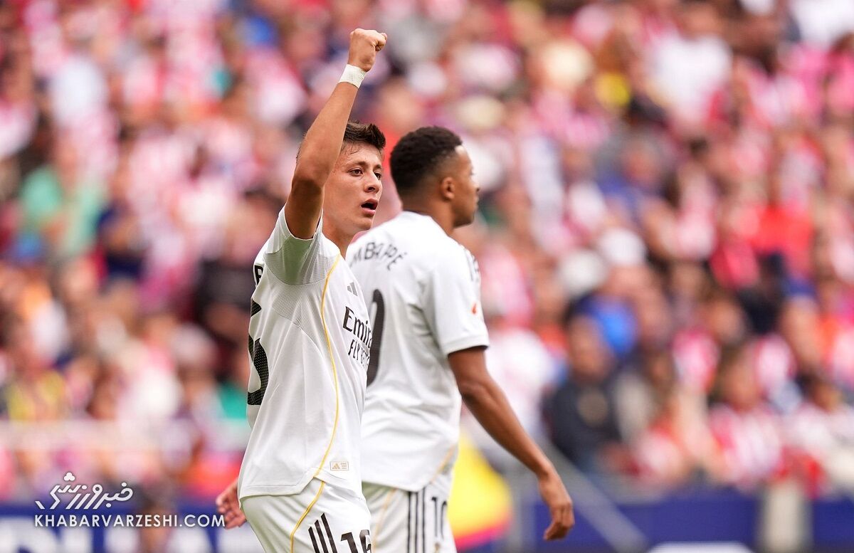 ویدیو| گل دوم رئال به اتلتیکو/ دربی مادرید؛ این بار کهکشانیها با گلزنی آردا گولر پیش افتادند! ویدیو| گل دوم رئال به اتلتیکو/ دربی مادرید؛ این بار کهکشانیها با گلزنی آردا گولر پیش افتادند!