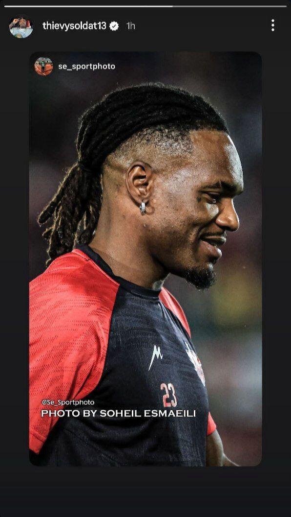 استوری غیرمتعارف مهاجم پرسپولیس با گوشواره +عکس