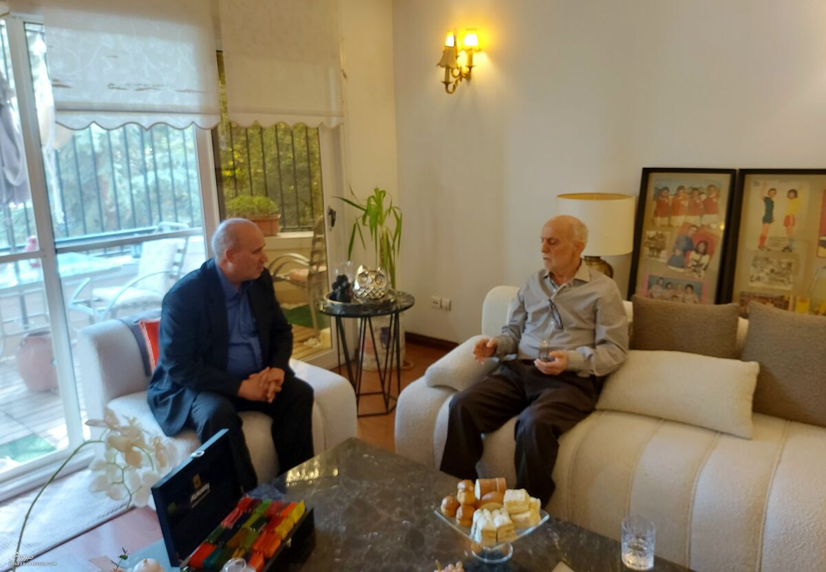 عیادت مهدی تاج از اسطوره پرسپولیس +عکس