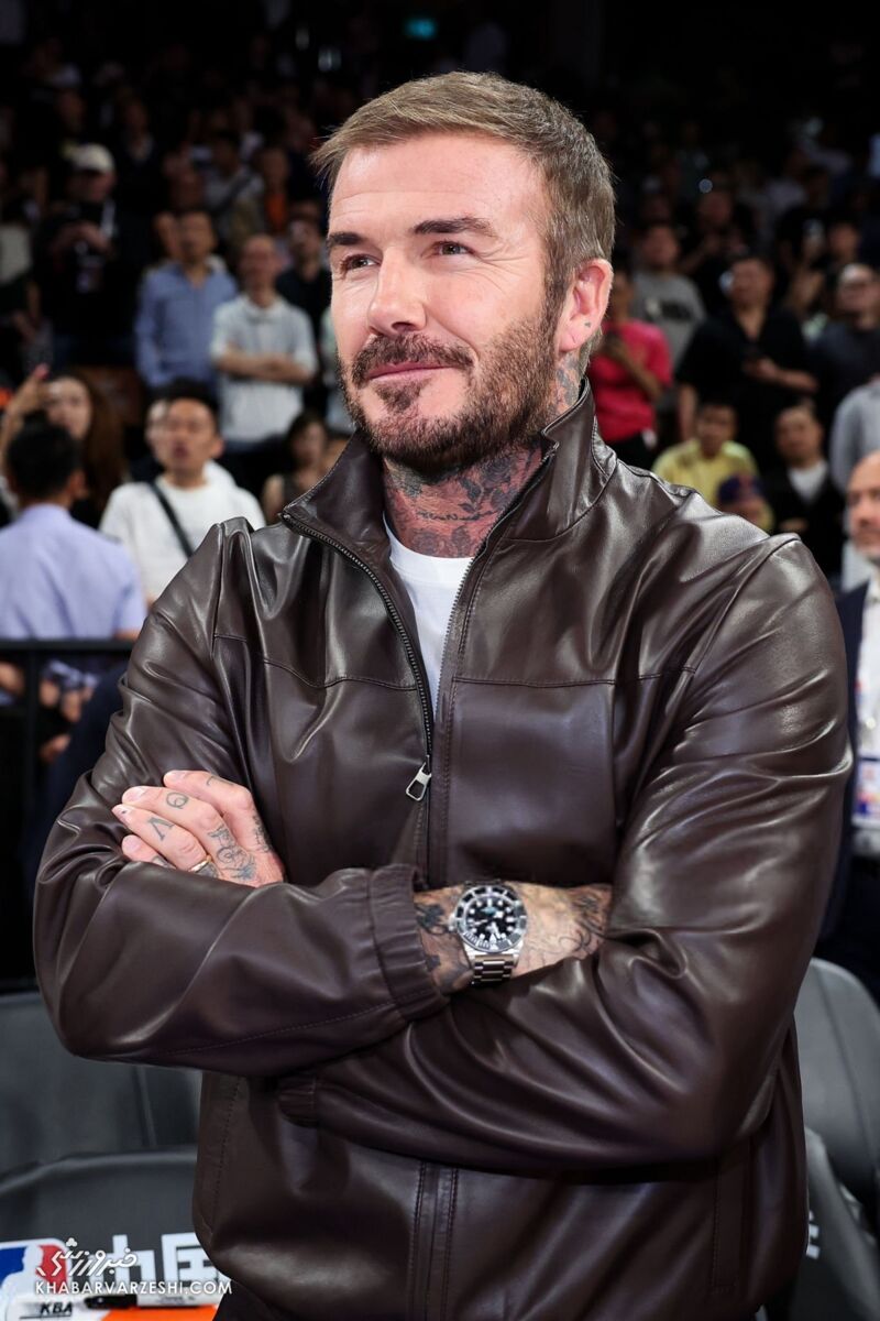 دیوید بکام در رویداد NBA در چین