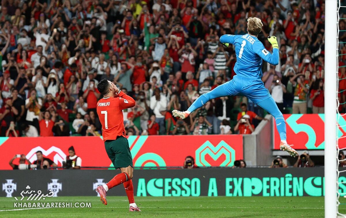 پنالتی هدر دادن کریستیانو رونالدو در دیدار پرتغال مقابل ایرلند