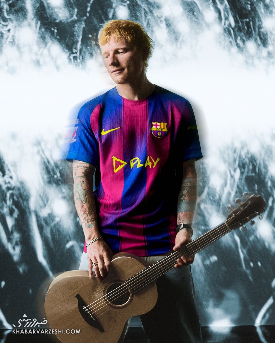 همکاری بارسلونا با اد شیرن