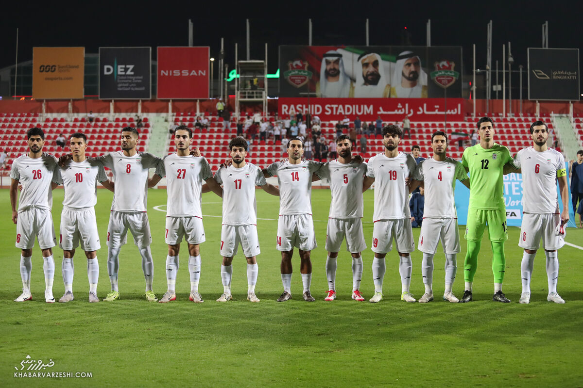 بازیکنان تیم ملی در دیدار ایران مقابل تانزانیا