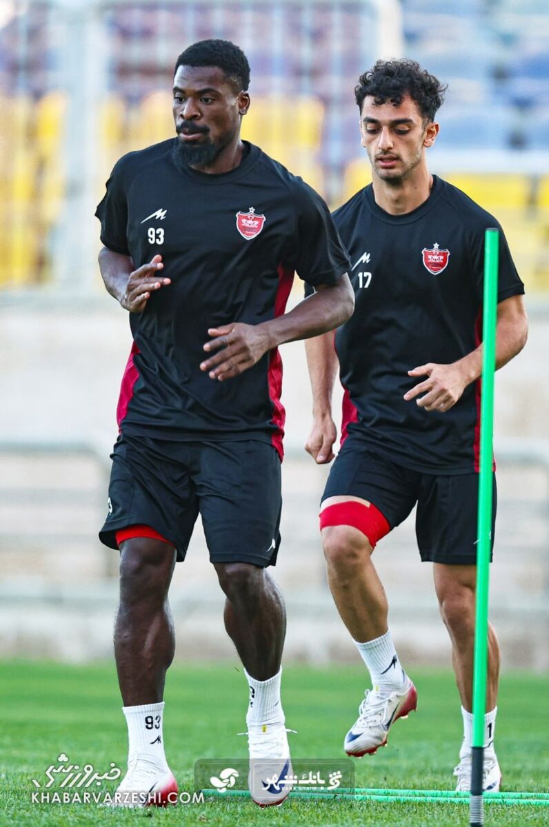 سرژ اوریه آماده اولین بازی برای پرسپولیس +عکس