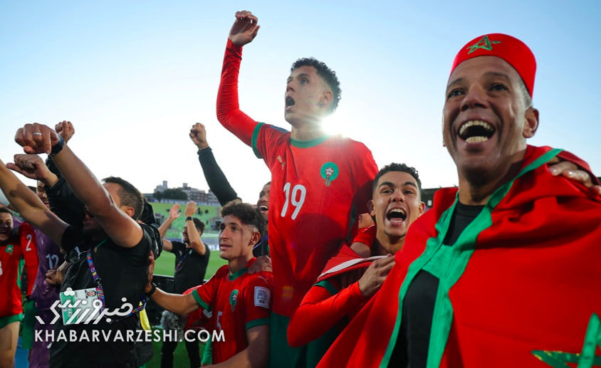 ویدیو| شادی فوتبالی بعد از اعتراضات به میزبانی جام جهانی؛ جشن ملی در مراکش!
