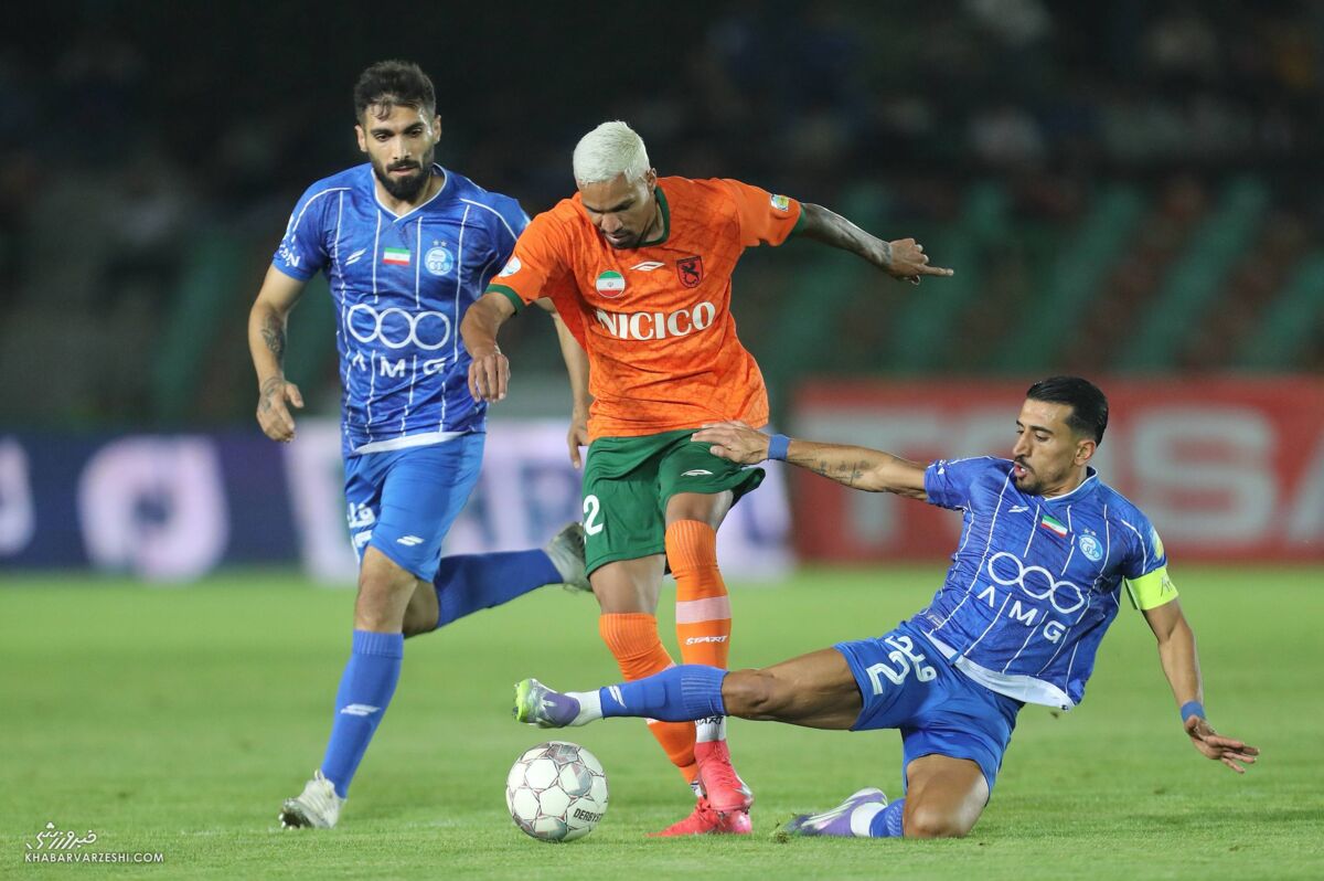 استقلال بدون تغییر مقابل مس رفسنجان +عکس 