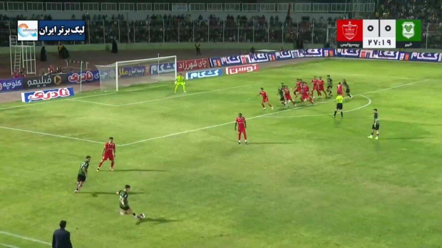 ویدیو| گل اول خیبر به پرسپولیس/ نیازمند برای معصومی تونل باز کرد!