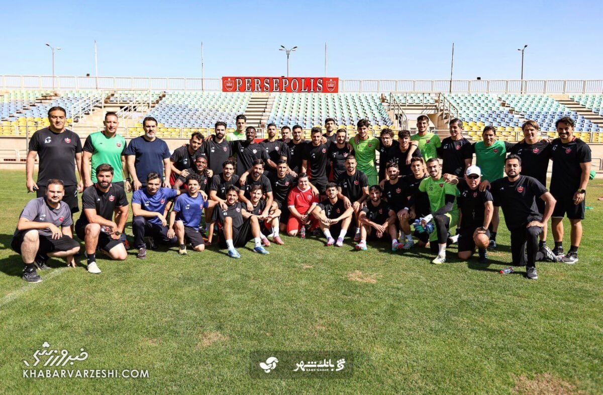 استقبال گرم پرسپولیسیها از مهمان ویژه در تمرین امروز +عکس