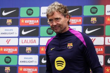 جنگ بزرگ در ال‌کلاسیکو بدون فلیک؛ مربی موقت پرچم بارسلونا را بالا برد؛ ترسی از برنابئو نداریم!