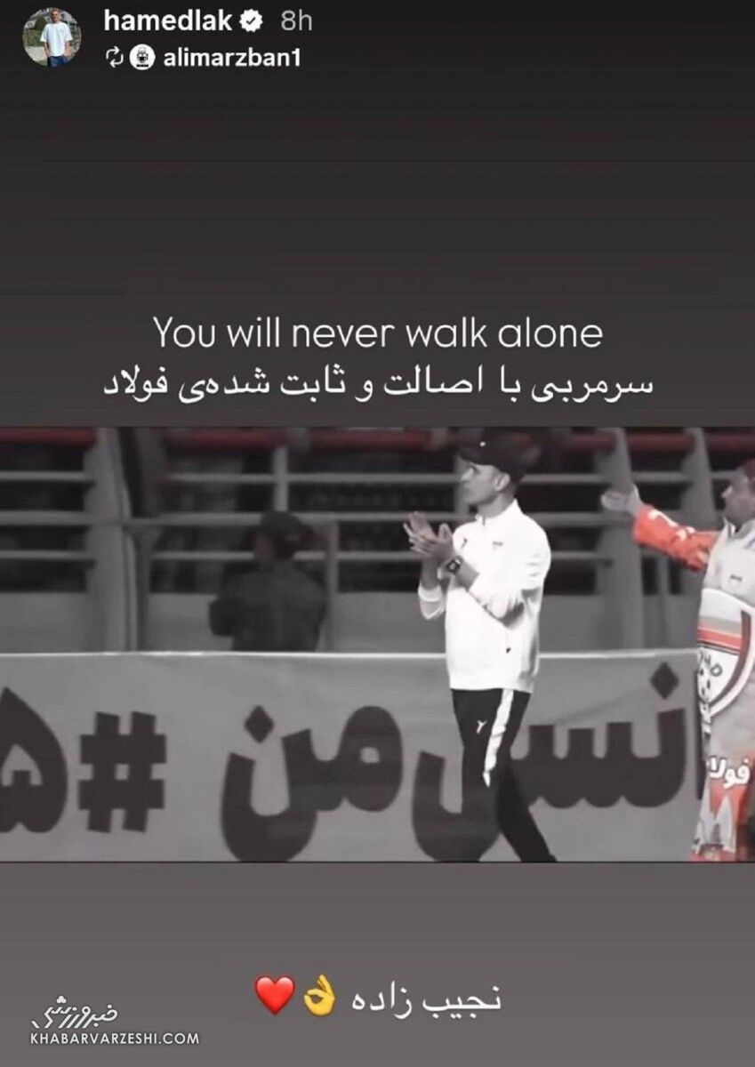 حمایت جانانه از گل‌محمدی؛ تو هرگز تنها قدم نخواهی زد! +عکس