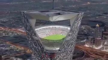 ویدیو| ورزشگاهی در آسمان؛ طرح عربستان برای استادیوم میزبان جام جهانی!