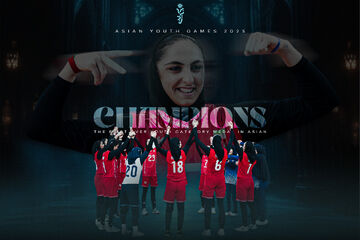 نخستین قهرمانی تیم ملی والیبال نوجوانان دختر ایران در آسیا