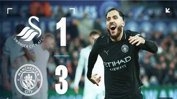 ویدیو| خلاصه بازی سوانزی ۱ - منچسترسیتی ۳ با گزارش انگلیسی/ درخشش رایان چرکی