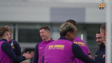 ویدیو| دو مصدوم بارسلونا برگشتند