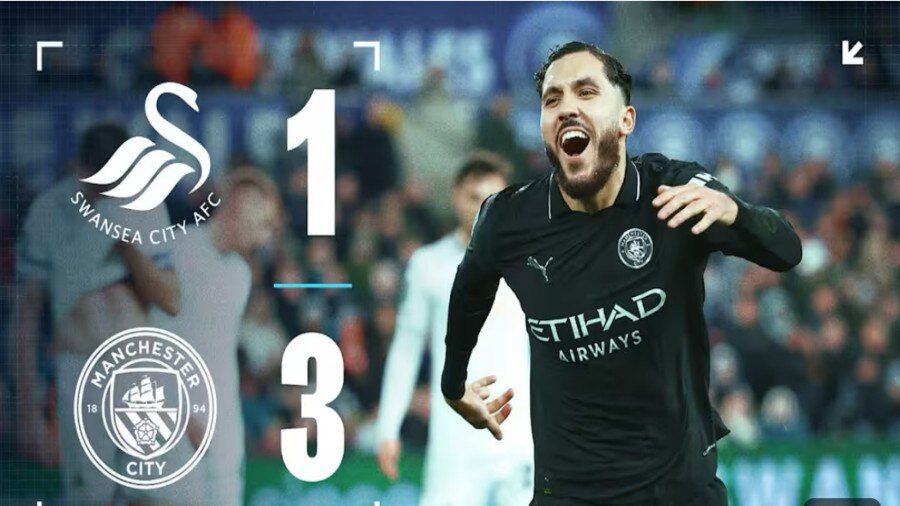 ویدیو| خلاصه بازی سوانزی ۱ – منچسترسیتی ۳ با گزارش انگلیسی/ درخشش رایان چرکی