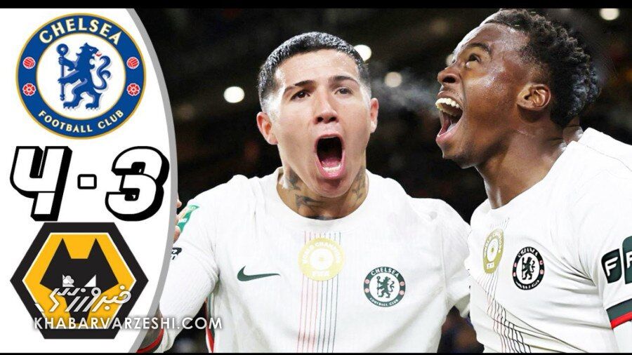 ویدیو| خلاصه بازی ولورهمپتون ۳ – چلسی ۴ با گزارش انگیسی/ ۹۰ دقیقه جنون و هیجان خالص؛ گل سرنوشت ساز از تیم ۱۰ نفره!