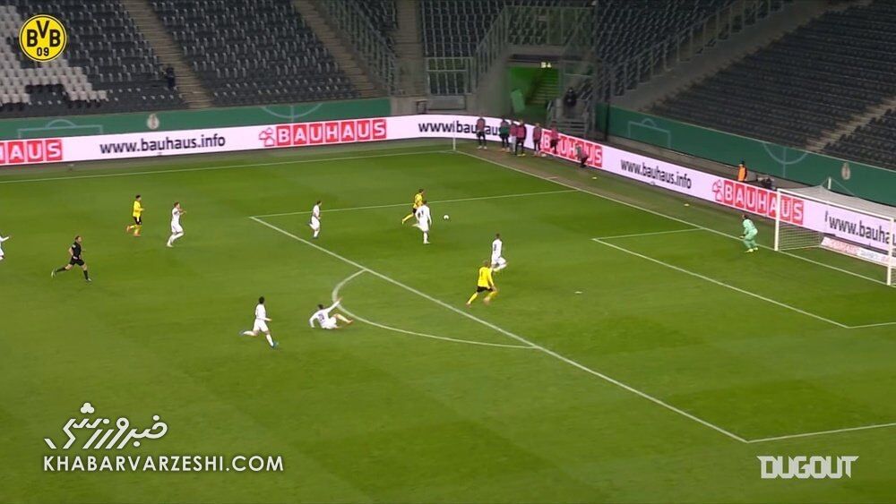 ویدیو| سوپرگل‌های هالند، دمبله، رویس و …؛ بهترین گل‌های دورتموند در جام حذفی آلمان
