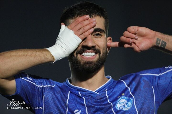 شادی گل علیرضا کوشکی؛ استقلال - آلومینیوم