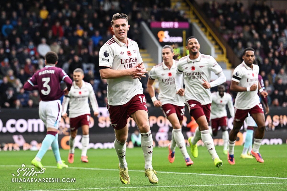 صدرنشینی قاطع توپچیها؛ هشتمین پیروزی با شلیک به برنلی