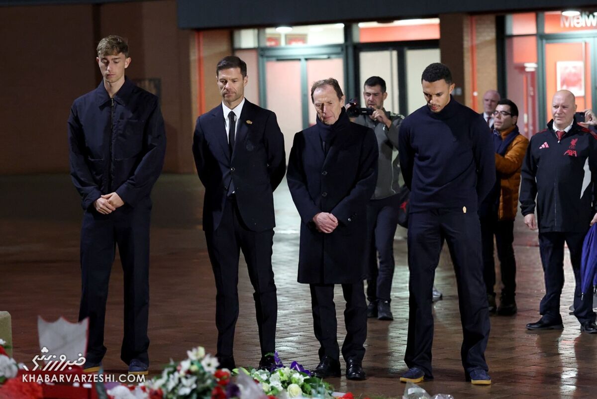 یادبود دیوگو ژوتا با حضور آلونسو و دین هویسن و ترنت الکساندر آرنولد