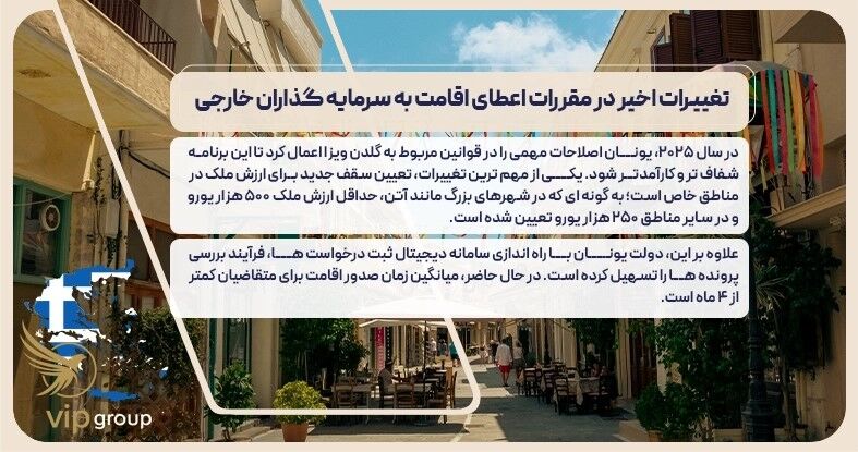 تغییرات اخیر در مقررات اعطای اقامت به سرمایه گذاران خارجی