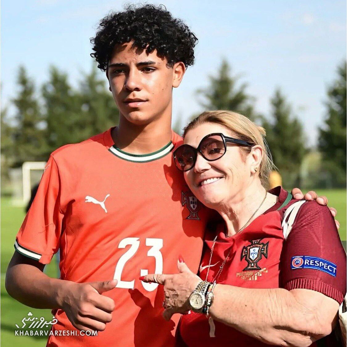 عشق همسر رونالدو به کریستیانو جونیور +عکس