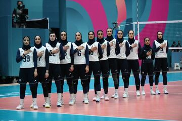 دومین شکست والیبال زنان ایران در بازی‌های کشورهای اسلامی مقابل ترکیه